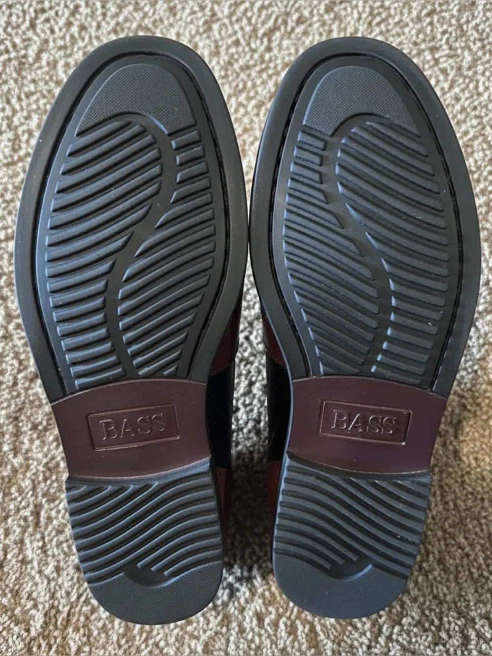 MEN’S NIB G.H. Bass Plato Drop TS Men’s Loafers Black/Brown 9.5 EEE (Extra Wide)